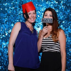 blue sequin photo booth backdrop