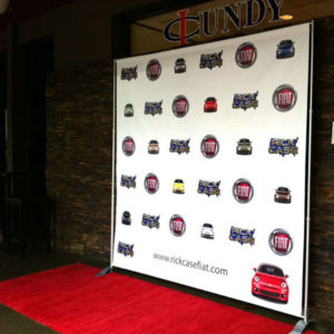 fiat event step and repeat banner